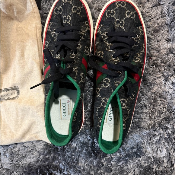 Gucci Other - Gucci Black and Green Men's Sneakers